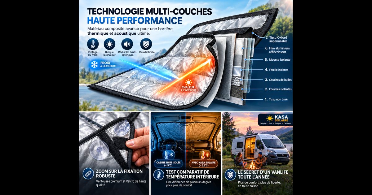 Technologie multi-couches haute performance - kit isolation cabine