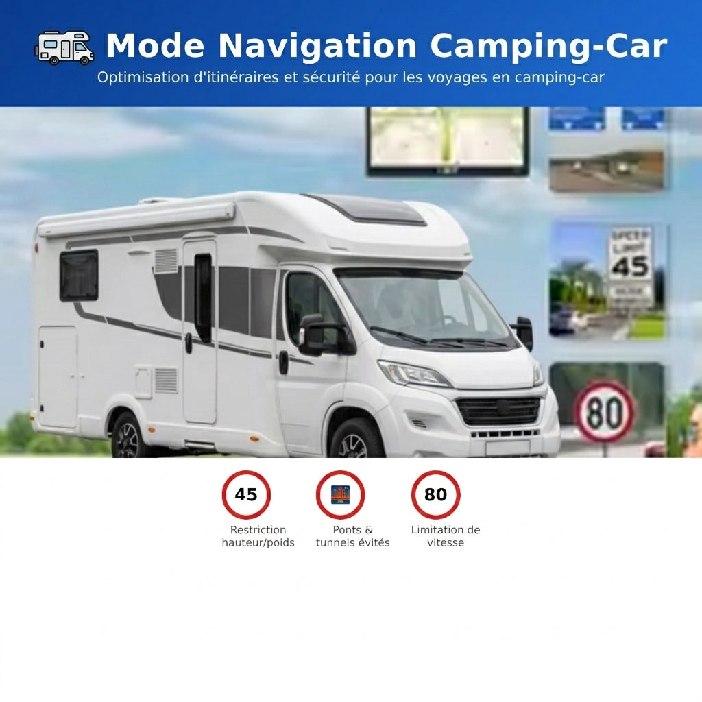 GPS Portable Camping-Car 5" - Compact & Navigation Europe 2026