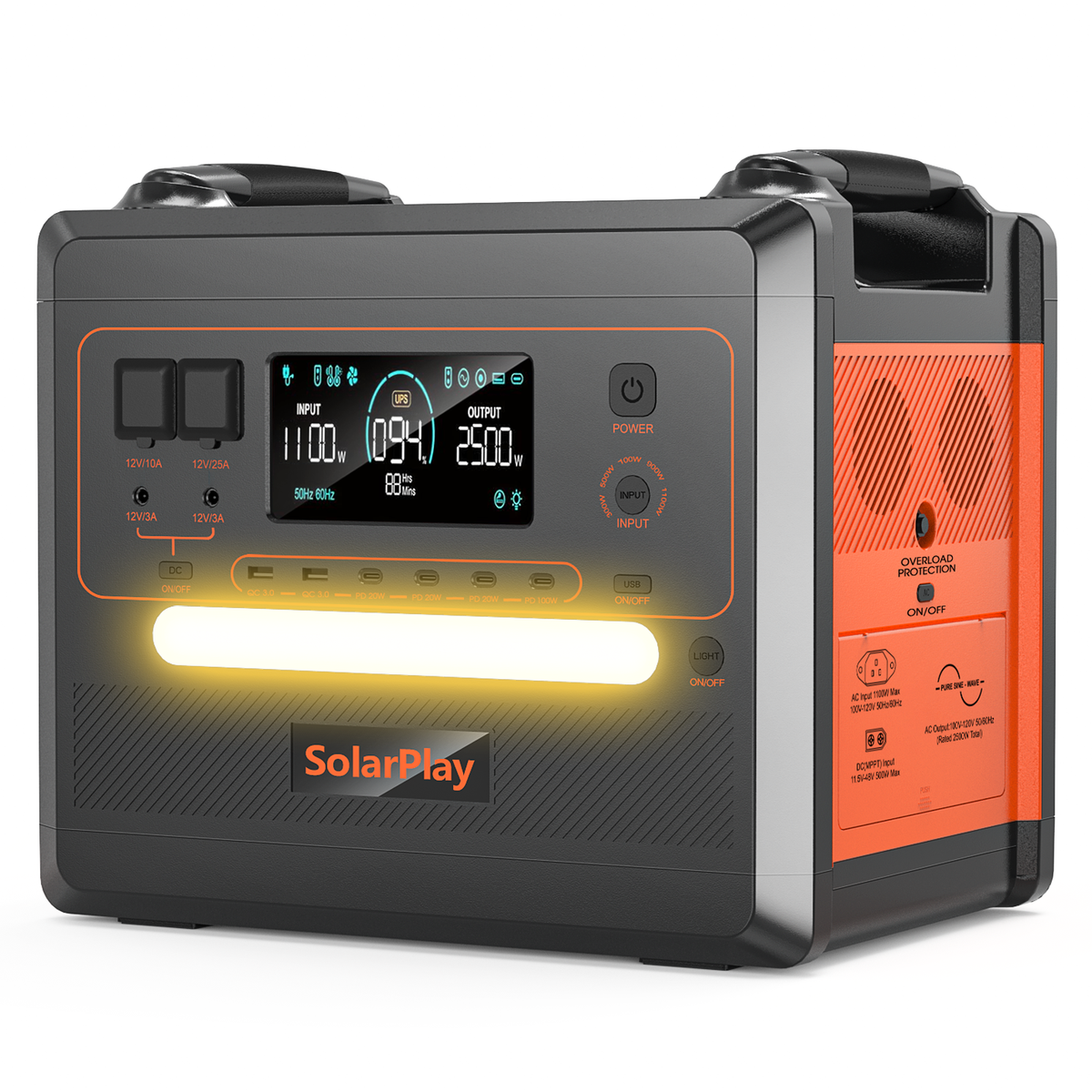 Kasa Solaire Q2402M – station électrique portable 2 500 W / 2 304 Wh