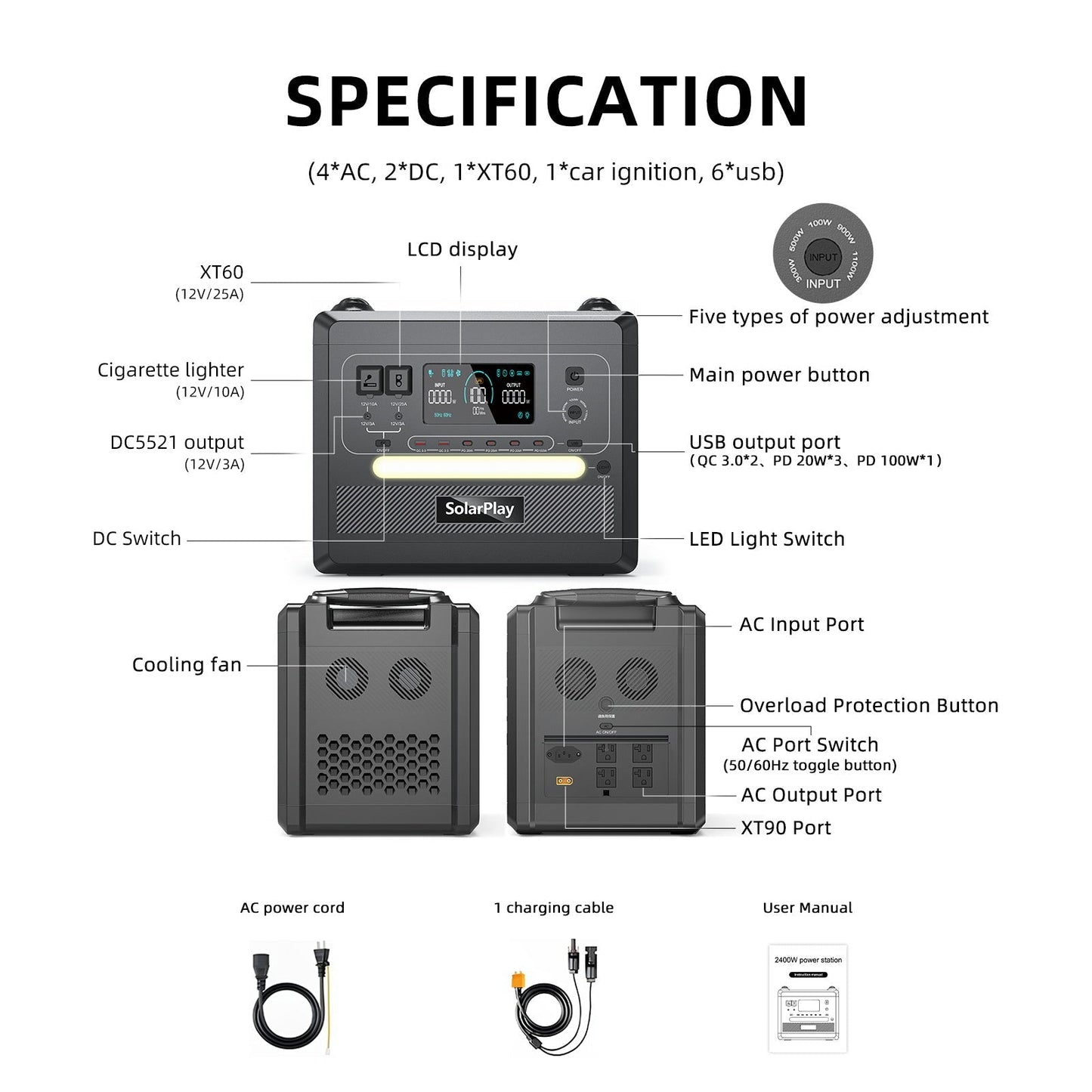 SolarPlay Q2402 fiche technique spécifications