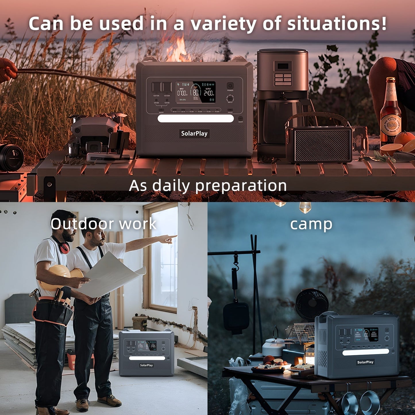 SolarPlay Q2402 appareils compatibles puissance