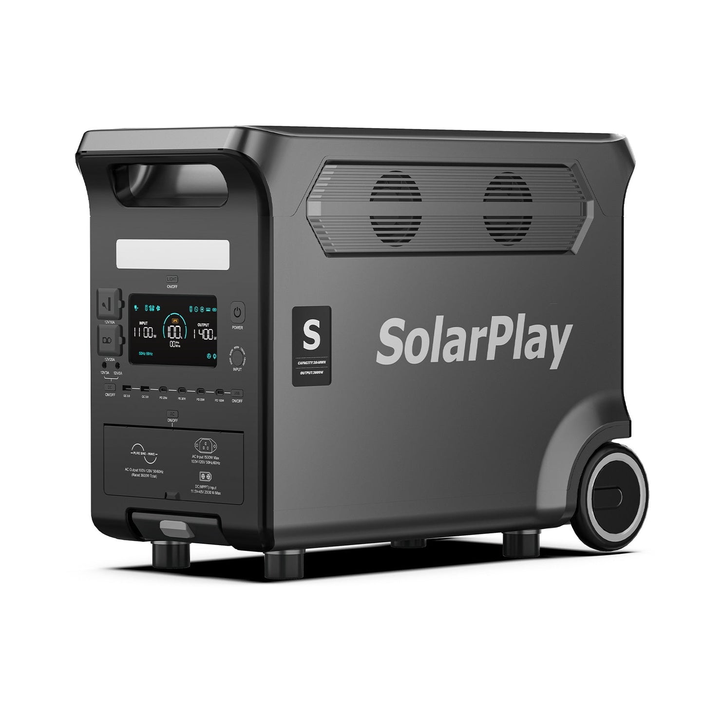 SolarPlay Q3600 station électrique portable 3600W vue générale