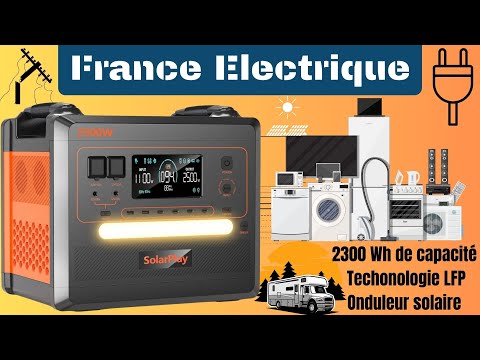 SolarPlay Q2402M 2500W – batterie prête pour toutes les épreuves domestiques et en mobilité