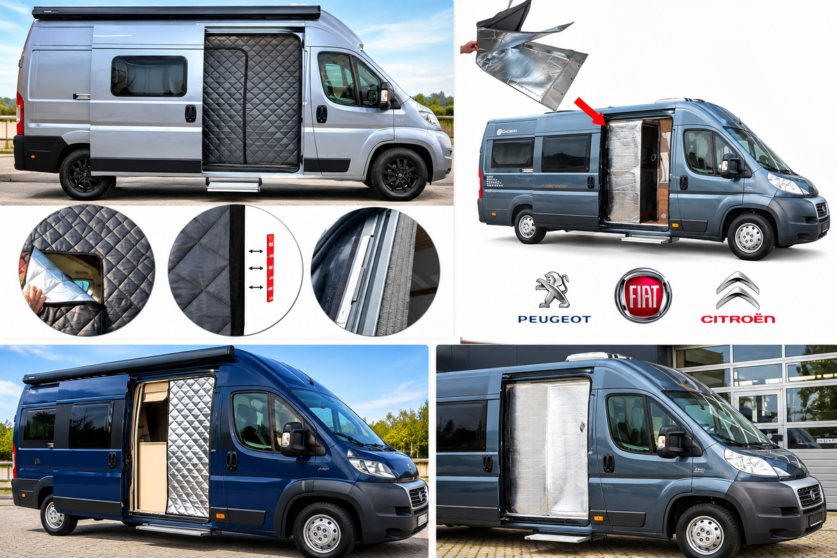 Kit isolation thermique cabine van 3 pièces Ducato Boxer Jumper